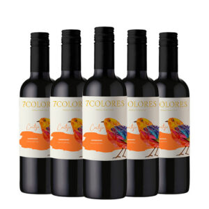 7 Colores Carmenére 375 ml x 5 Botellas (medianas)