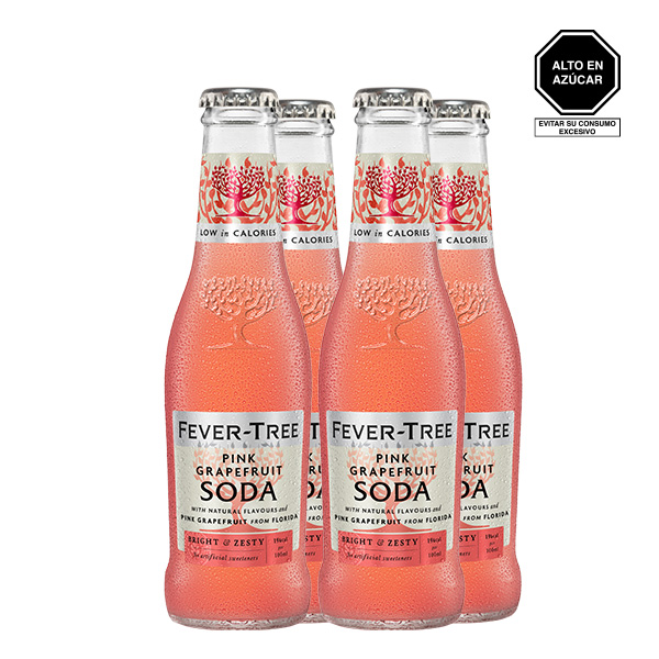 Fever-Tree Pink Grapefruit Soda 200 ml. x 4 Botellas