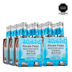 Fever-Tree Agua Tónica Mediterranean 200 ml x 24 Botellas