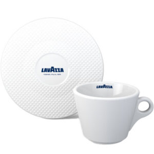 Set Cappuccino Lavazza Premium – Taza y Plato de Porcelana