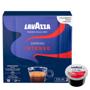 Lavazza Café Blue Espresso Intenso x 100 Cápsulas – Compatibles con Cafeteras Lavazza Blue