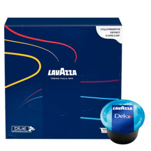 Lavazza Café Blue Dek Descaffeinato x 100 Cápsulas – Compatibles con Cafeteras Lavazza Blue