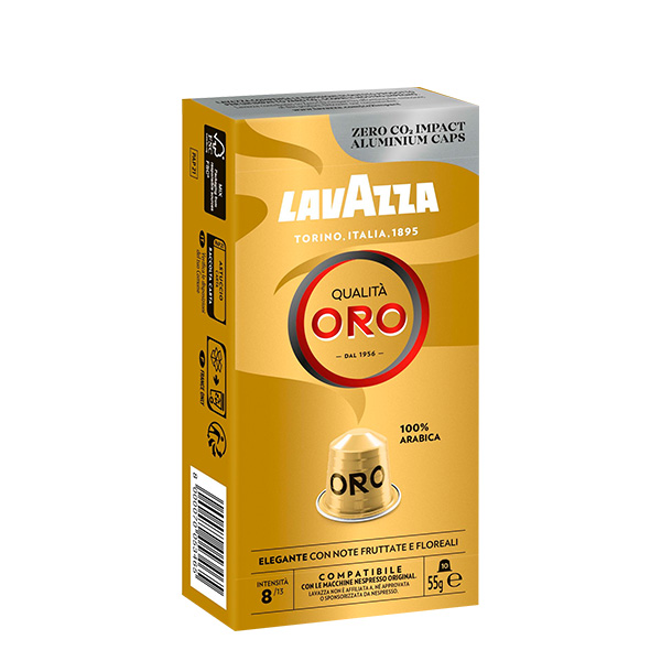 Lavazza Cápsulas de Café Qualità Oro Compatible con Nespresso®Original. x 10 Und.