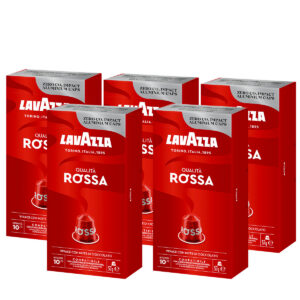 Lavazza Cápsulas de Café Qualità Rossa Compatible con Nespresso®Original. x 50 Cápsulas