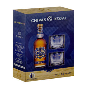 Pack Chivas Regal 18 Años 700ml. + 2 Vasos