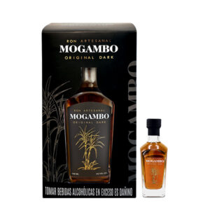 Mogambo Ron Artesanal Original Dark 700 ml. + REGALO: Miniatura Mogambo