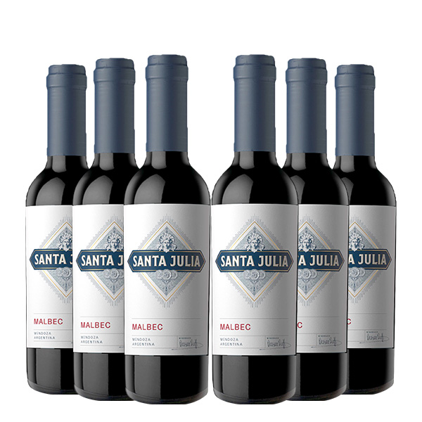 Santa Julia Malbec 375ml. x 6 Botellas (medianas)