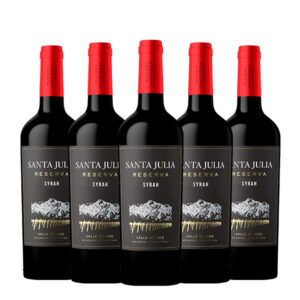 Santa Julia Syrah Reserva 750 ml. x 5 Botellas