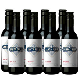 Santa Julia Malbec 187 ml. x 8 Botellas (pequeñas)