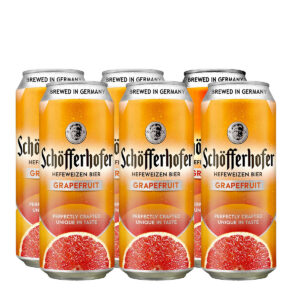 Schöfferhofer Toronja Cerveza Alemana de Trigo 500 ml x 6 Latas