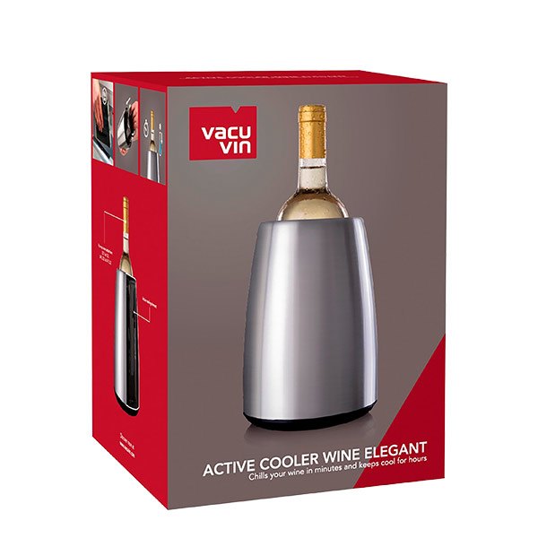 Base Cubitera “Active Cooler” Wine Elegant Acero Vacu Vin