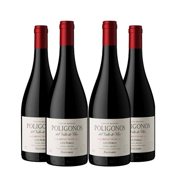 Zuccardi Polígonos San Pablo Cabernet Franc 750 ml. x 4 Botellas