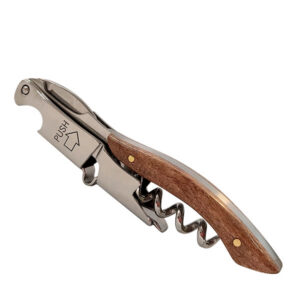 Sacacorchos de Dos Tiempos Profesional con Mango de Madera